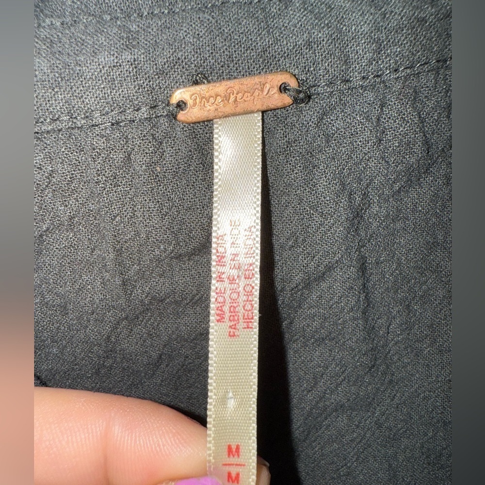 ▶️ FREE PEOPLE ◀️ Cherry Mini Dress / Black - Picture 10 of 16